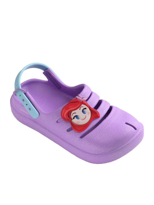 Princesas Children's Beach Shoes Lilac