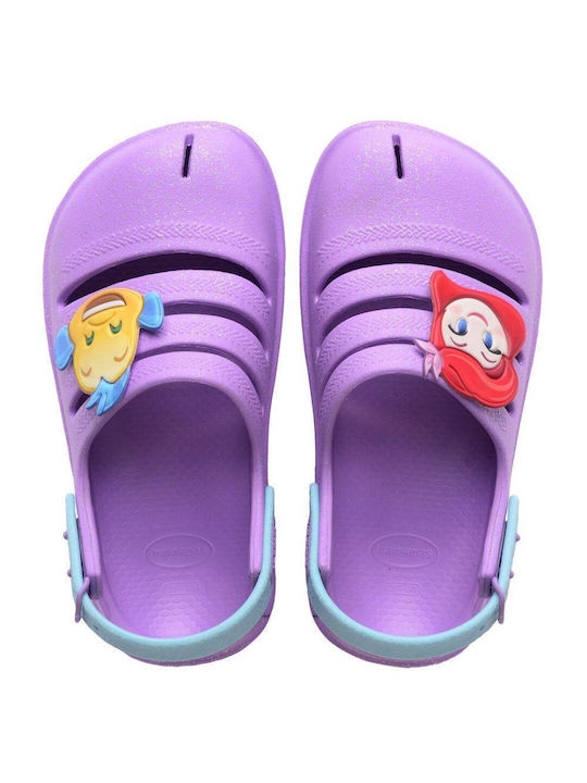 Havaianas Princesas Children's Beach Clogs Lilac