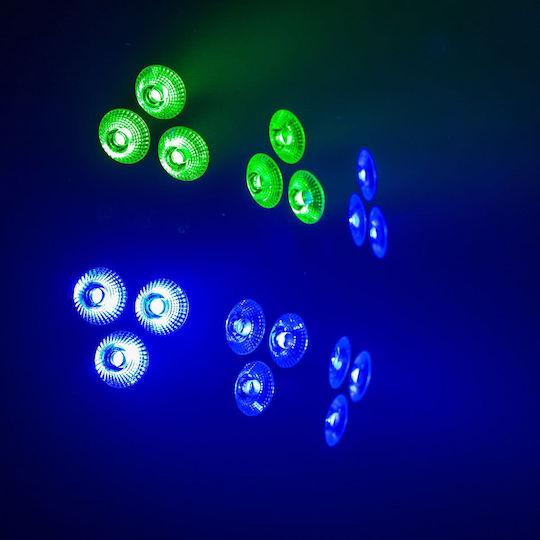 BoomToneDj Φωτορυθμικό Wash LED DMX 6 Pack Led Par RGBW