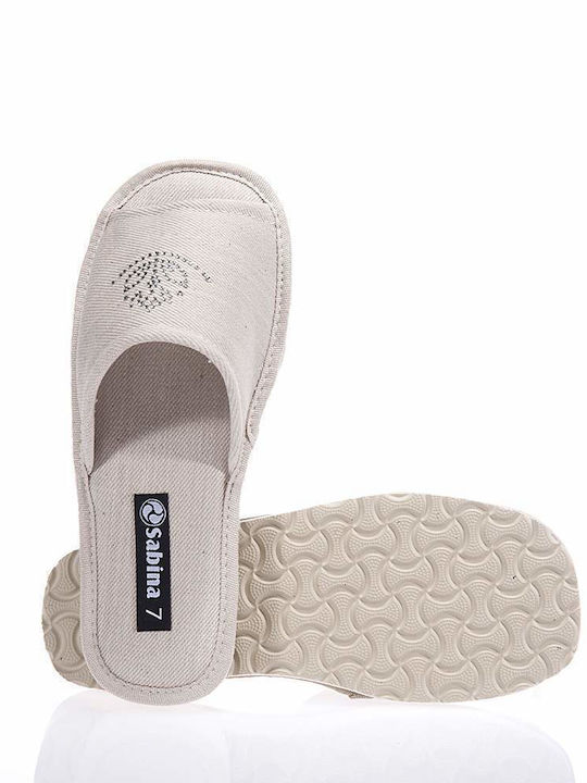 SABINA SA178 BEIGE SLIPPERS