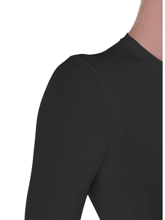 Tricou elastic pentru femei, mânecă scurtă, culoare negru