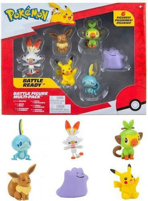 Jazwares Miniatur-Spielzeug Battle Ready Pokemon für 4+ Jahre