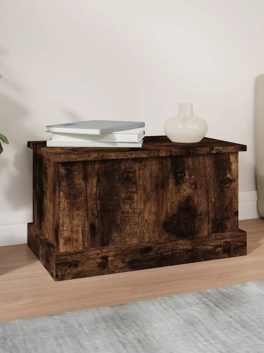 vidaXL Storage Box Καπνιστή Wooden Decorative Trunk Brown 50x30x28cm