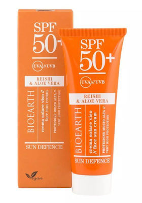 Bioearth Sun Defence Αντηλιακή Κρέμα Προσώπου SPF50 50ml