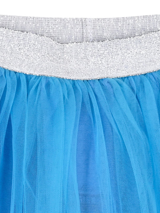 Kids' Tulle Tutu Skirt Monochrome Turquoise