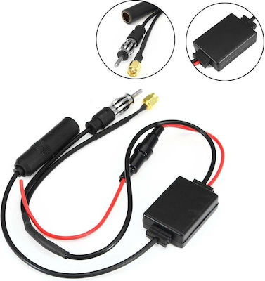 Internal Car Antenna Adapter Universal Adapter for Car Antenna with Signal Amplifier