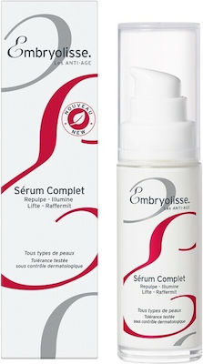 Embryolisse Αnti-aging Face Serum Complete Suitable for All Skin Types with Hyaluronic Acid 30ml