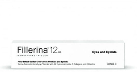 Labo Fillerina 12 HA Serum Antirid Pentru Ochi și Pleoape Grad 3 cu Acid Hialuronic și Colagen pentru Tonifiere 15ml