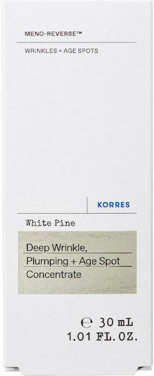Korres White Pine Meno-Reverse Anti-Aging Cream Serum Face with Peptides for Firming & Dark Spots 30ml