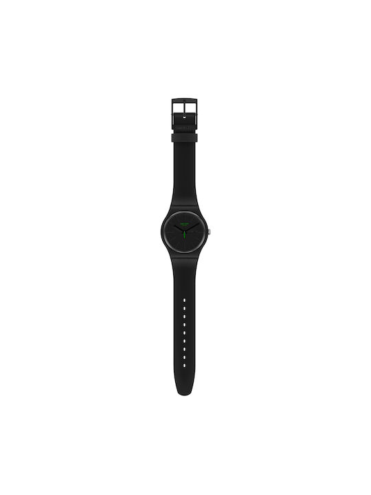 Swatch Neuzeit Uhr mit Schwarz Kautschukarmband