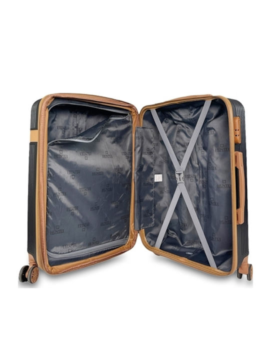 Ithaki Cabin Travel Suitcase Hard Black with 4 Wheels Height 55cm 01000498