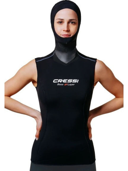 CressiSub Layer Lady Μπλούζα Κατάδυσης για Ψαροντούφεκο Μαύρη 2mm