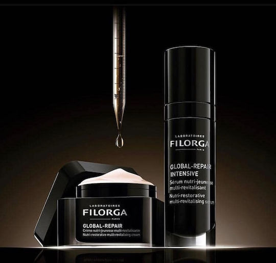 Filorga Global-Repair Intensive Moisturizing & Anti-aging Serum Face with Retinol & Niacinamide for Radiance & Firming 30ml