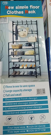 YH6605 Eingangsmöbel mit Garderobe & Schuhschrank 80x29.5x171cm