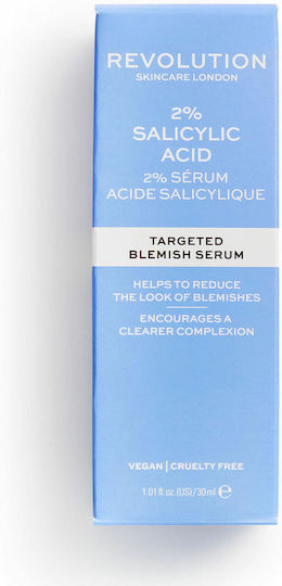 Revolution Beauty Skincare Targeted Blemish Moisturizing Serum Face with Salicylic Acid for Dark Spots & Imperfections 30ml