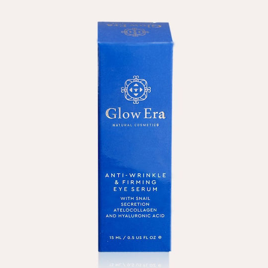 Glow Era Serum Hidratare & Anti-Îmbătrânire pentru Ochi cu Secreție de Melc & Acid Hialuronic pentru Cearcane & Strălucire 15ml
