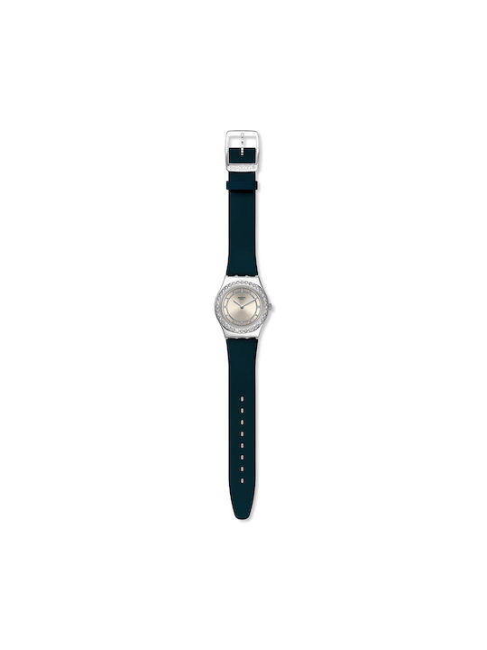 Swatch Leather Strap Blue 17mm