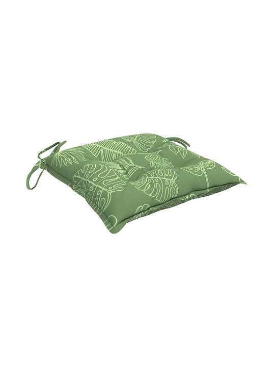 vidaXL Garden Chair Cushion Green 4 Pieces 40x40cm