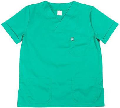 Alezi Classic Unisex Σετ Ιατρικό Παντελόνι και Μπλούζα Πράσινο από Βαμβάκι και Πολυεστέρα