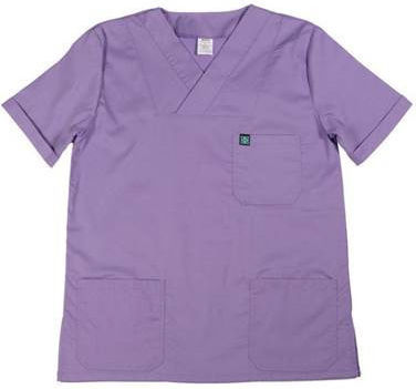 Alezi Classic Unisex Σετ Ιατρικό Παντελόνι και Μπλούζα Μωβ από Βαμβάκι και Πολυεστέρα