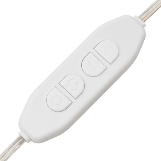 vidaXL Като Огледало за Стена с LED Осветление 30x100см 1бр