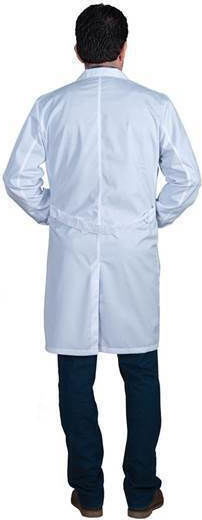 Alezi Men's Medical Dressing Gown White