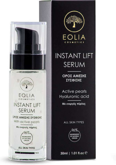 Eolia Cosmetics Instant Lift with Active Pearls Anti-aging Serum Face with Hyaluronic Acid 30ml