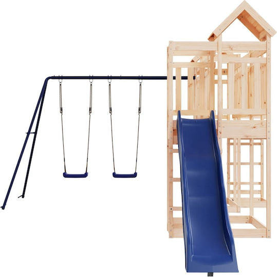 vidaXL Дървена Кула 362x585x238см. за 3+ години Години Кафяв