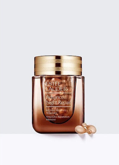 Estee Lauder Advanced Night Repair Intensive Recovery Ampoules Beruhigend & Anti-Aging Serum Gesicht mit Hyaluronsäure für Strahlkraft & Straffung