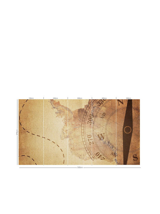 Wallpaper Compass - 100cm heightX100cm width - Marburg (Glued) - No