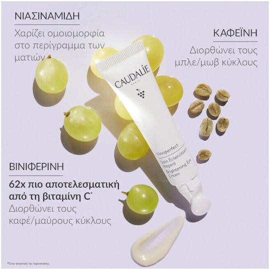Caudalie Vinoperfect Крем за Очи за Блясък и Тъмни Кръгове 15ml