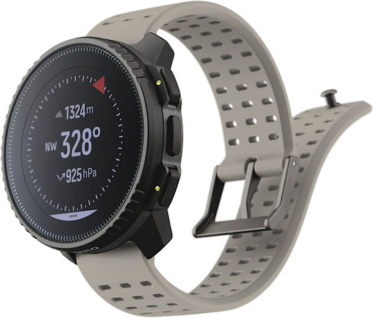 Suunto Vertical Stainless Steel 49mm Smartwatch with Heart Rate Monitor (Black Sand)