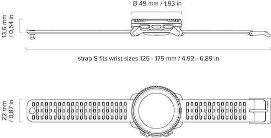 Suunto Vertical Titanium 49mm Αδιάβροχο Smartwatch με Παλμογράφο (Forest)