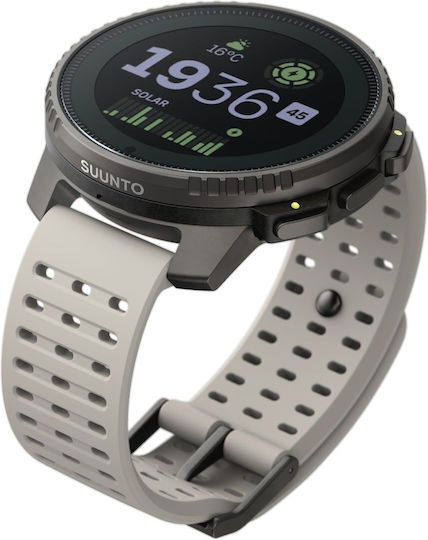 Suunto Vertical Titanium 49mm Αδιάβροχο Smartwatch με Παλμογράφο (Sand)