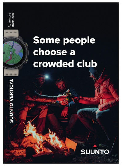 Suunto Vertical Titanium 49mm Αδιάβροχο Smartwatch με Παλμογράφο (Sand)