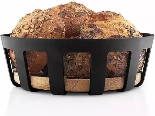 Eva Solo Coș de pâine Metalic Negru 21.5x21.5cm