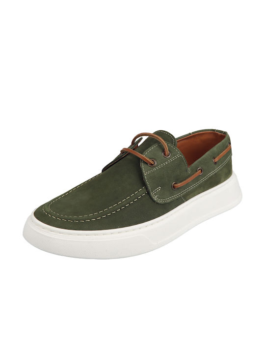 Northway Men's Suede Moccasins Green