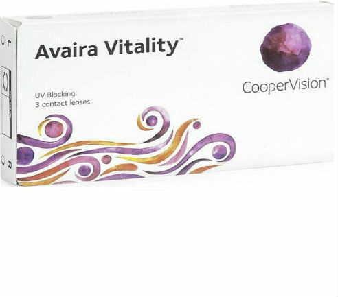Cooper Vision Avaira Vitality 3 Monthly Contact Lenses Silicone Hydrogel with UV Protection