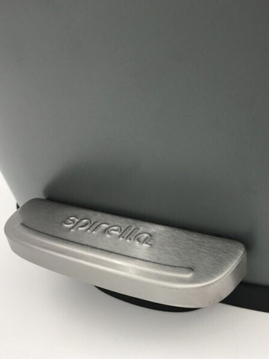 Dimitracas Akira 05392.002 Metallisch Badezimmer Mülleimer Sanftes Schließen 5Es Gray