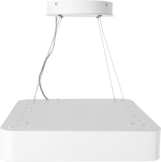 GloboStar Kamala Ceiling Mount Light 40cm White with Integrated LED and Remote Control