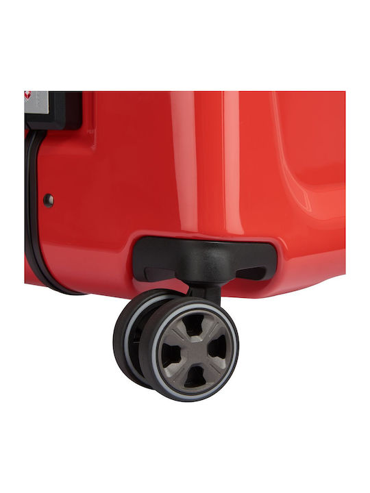 Delsey Peugeot Voyages Cabin Hard Red Suitcase with 4 Wheels Height 34cm