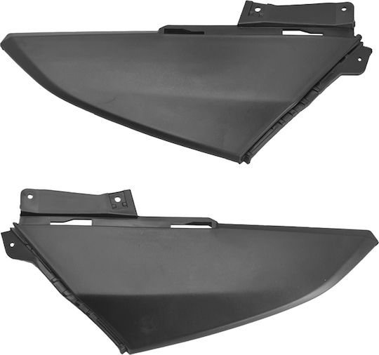 Znen Motorcycle Side Plastic Spare Left and Right for Comet Black