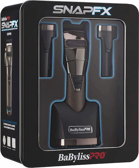 Babyliss Snapfx Clipper Επαγγελματική Επαναφορτιζόμενη Κουρευτική Μηχανή Γκρι FX895E