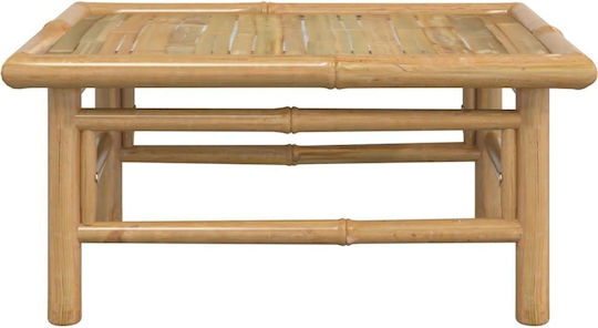Masa Masa de lounge pentru spații exterioare mici de bambus 65x55x30buc