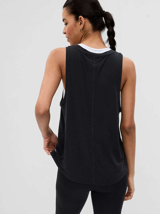 GAP Damen Sommer Bluse Ärmellos Schwarz