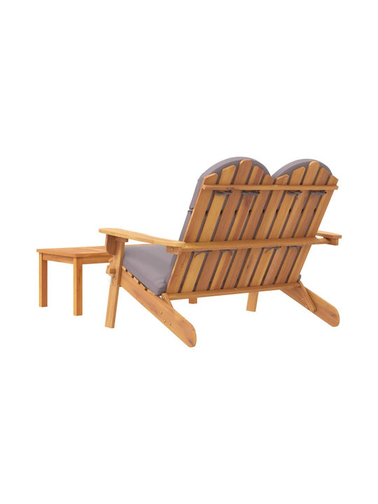 Garden & Outdoor Furniture Sets Sofa Set 2 Pieces Acacia with Pillows