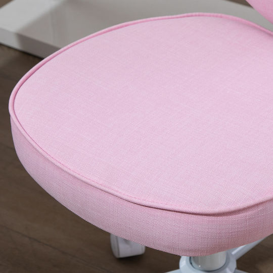 HomCom Kinderstühle Kinderschreibtischstuhl Rosa 40x50x78-89cm