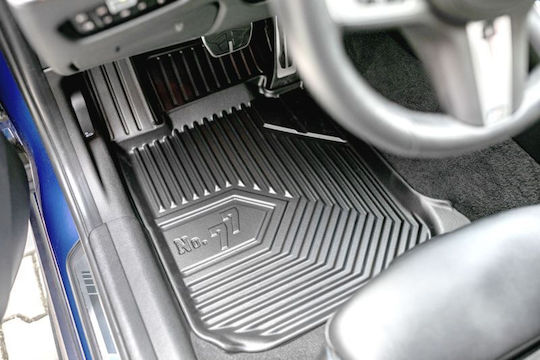 Frogum Set of Front and Rear Mats 4pcs Tray Type for Ford Focus / Edge 2004-2011 Black
