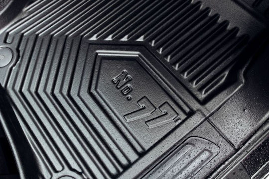 Frogum Set of Front and Rear Mats 4pcs Tray Type for Toyota Corolla Ford Edge 2019-2024 Black