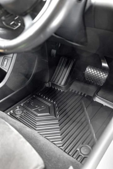 Frogum Set of Front and Rear Mats 4pcs Tray Type for Volkswagen Passat / Passat CC / Passat Alltrack Ford Edge 2008-2016 Black